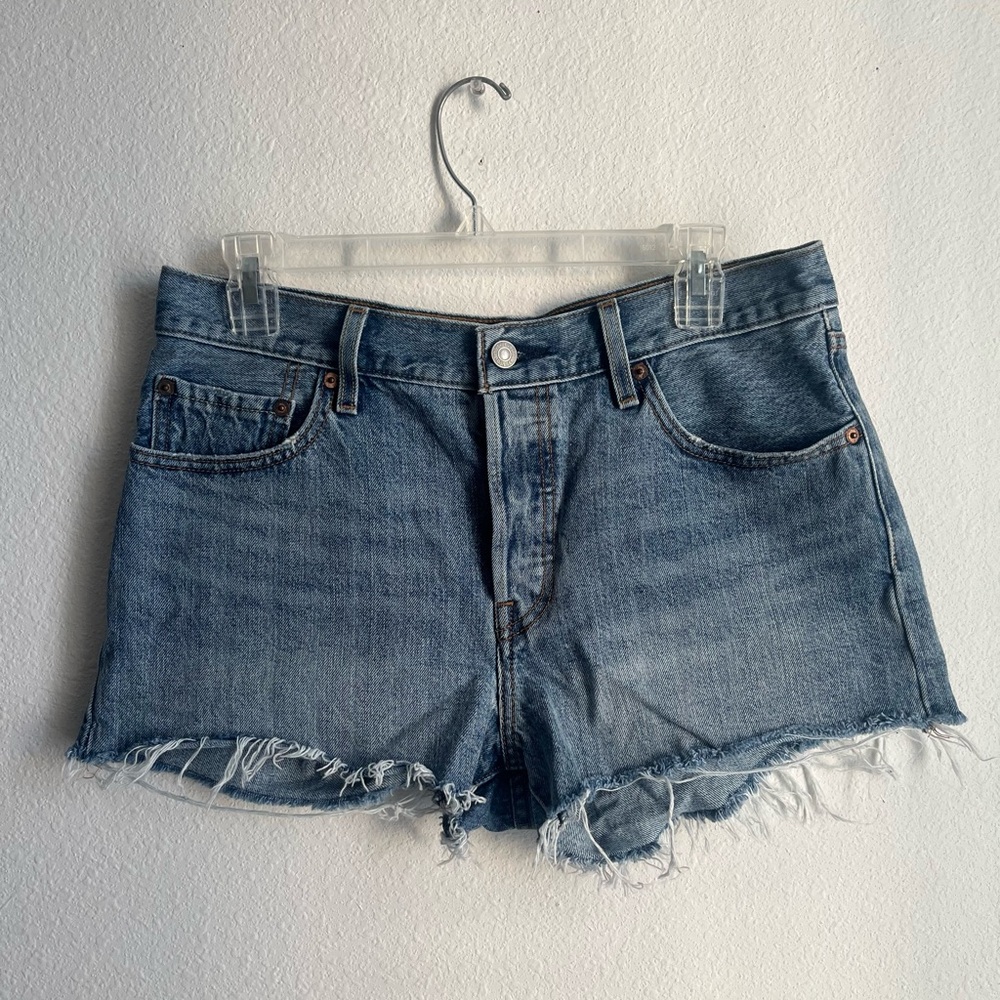 Levi’s 501 Original Fit High Rise Shorts Dark